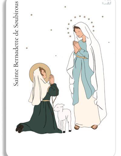 illustration Sainte Bernadette Soubirous