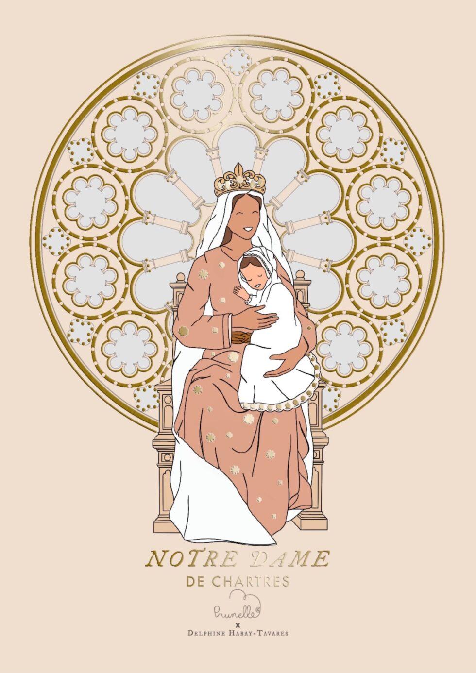 affiche notre dame de chartres